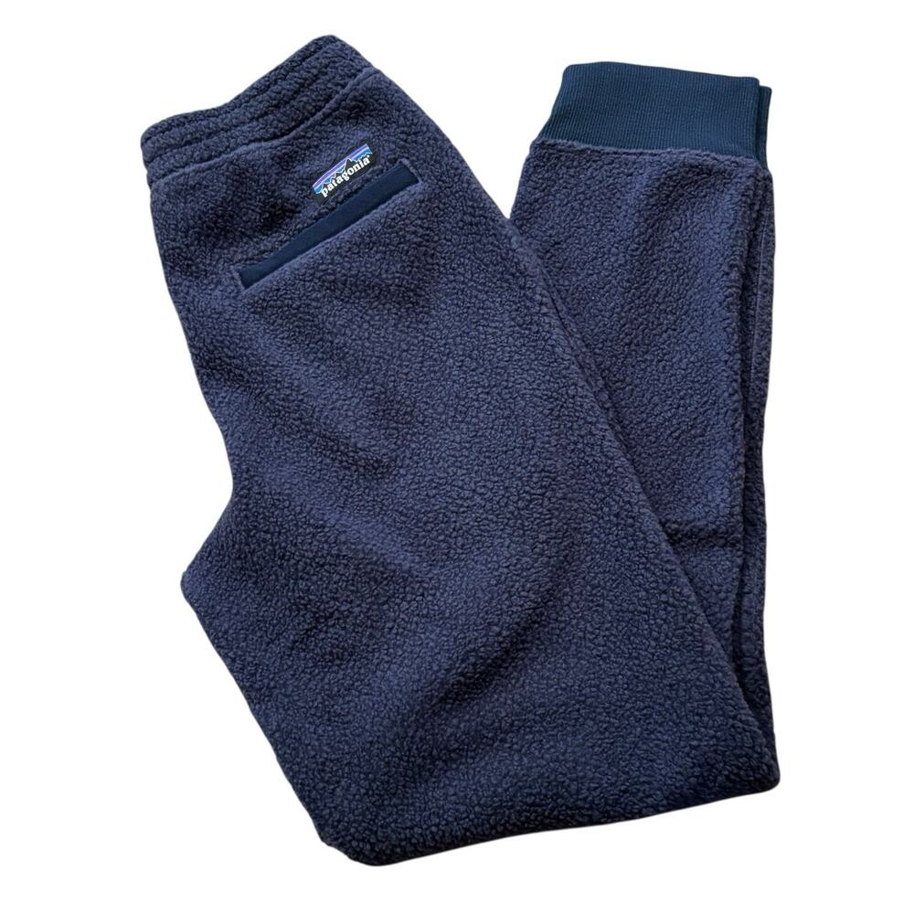 Patagonia Shearling Nena Joggers Fuzzy Sweatpants Blue Women’s XXS 24x29” NWOT - Picture 4 of 7